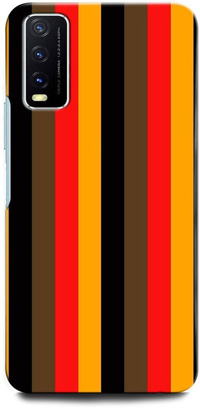 GRAFIQE Back Cover for Vivo Y20G V2037 RAINBOW, ABSTRACT, COLORFULL, PAINTING, STRIPES  (Multicolor, Shock Proof, Pack of: 1)