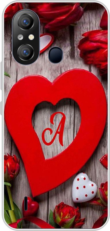 LoveCase Back Cover for Itel A49  (Red, Silicon, Pack of: 1)