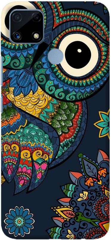 NDCOM Back Cover for Realme C25s owl wallpaper Printed  (Multicolor, Hard Case, Pack of: 1)