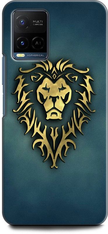 WallCraft Back Cover for Vivo Y21T, V2135 LION, THE KING OF JUNGAL, LION FACE  (Multicolor, Dual Protection, Pack of: 1)