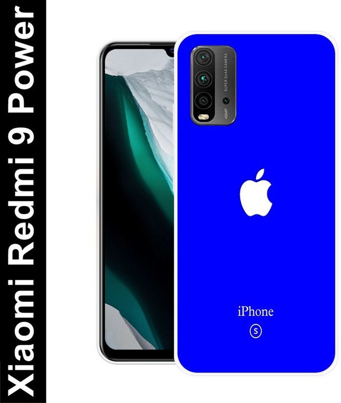 Aabra Back Cover for Redmi 9 Power  (Blue, Flexible, Silicon)