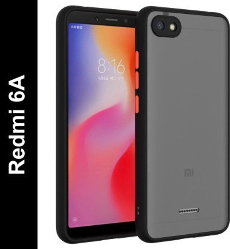 Cermarise Back Cover for Mi Redmi 6A  (Black, Camera Bump Protector, Pack of: 1)