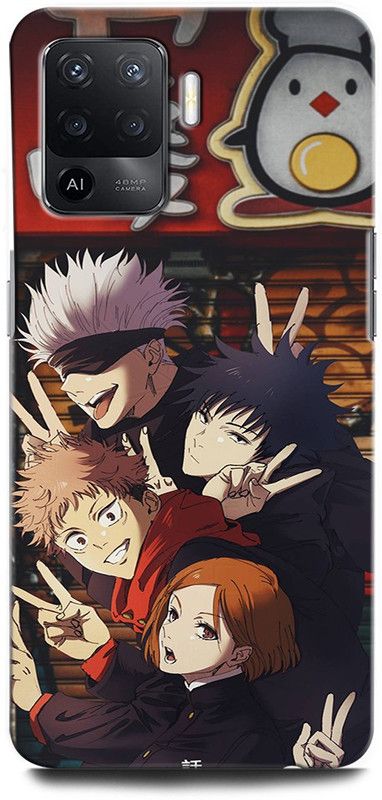 ORBIQE Back Cover for OPPO F19 Pro CPH2285 JUJUTSU KAISEN, ANIME, NARUTO, LOVE, JAPAN ACTOR  (Multicolor, Hard Case, Pack of: 1)