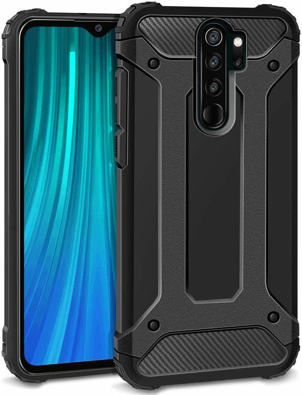 Amzio Back Cover for Mi Note 8 Pro  (Black)