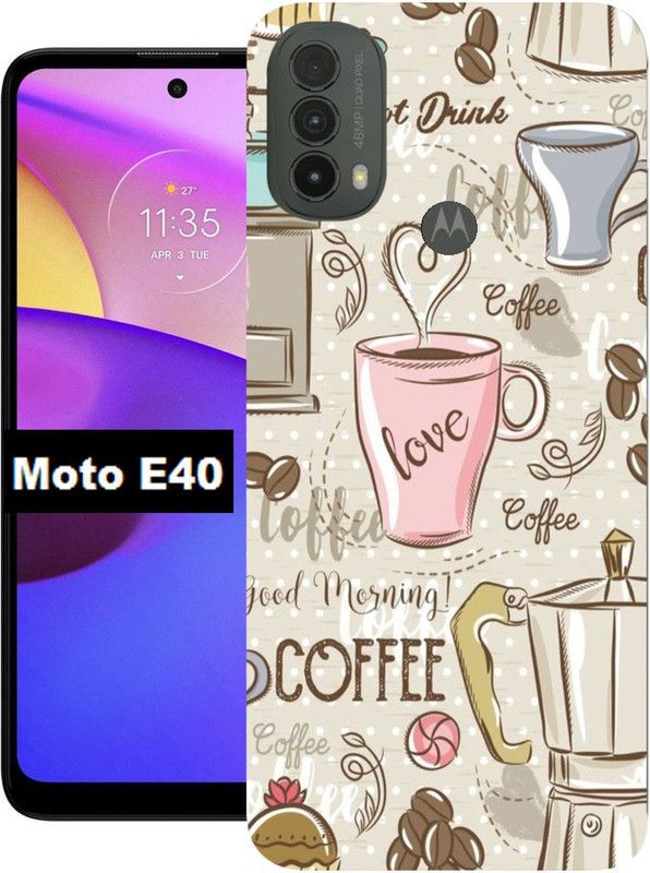 Anami Back Cover for Moto E40  (Multicolor, Dual Protection, Silicon)