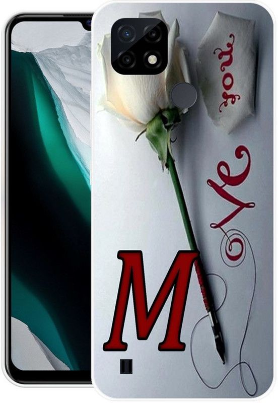 Printmaster Back Cover for Realme C21  (Multicolor, Dual Protection, Silicon, Pack of: 1)