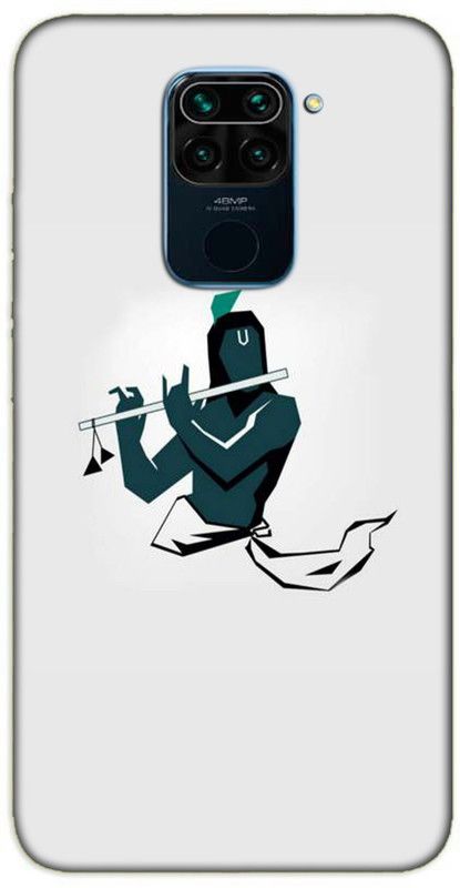 iprinto Back Cover for Mi Redmi Note 9 Krishna Kanha Back Cover  (White, Hard Case, Pack of: 1)