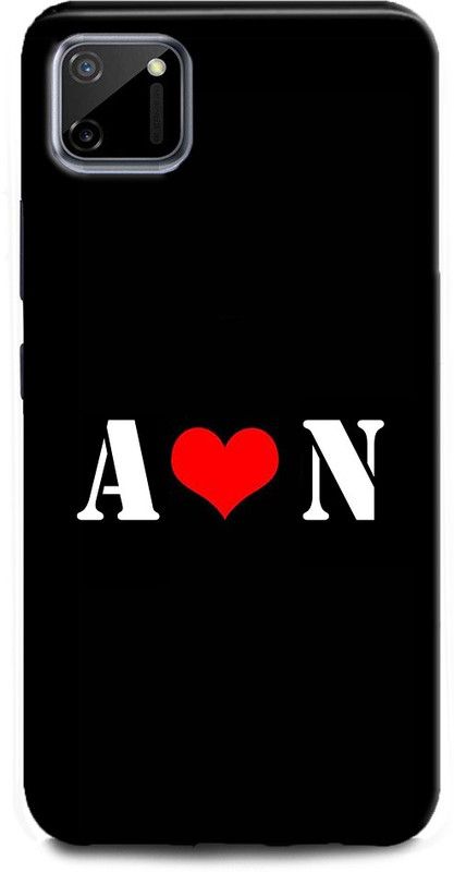 Afterglow Back Cover for Realme C11 A N, A LOVES N, NAME, LETTER, ALPHABET, AN LOVE, HART  (Multicolor, Shock Proof, Pack of: 1)