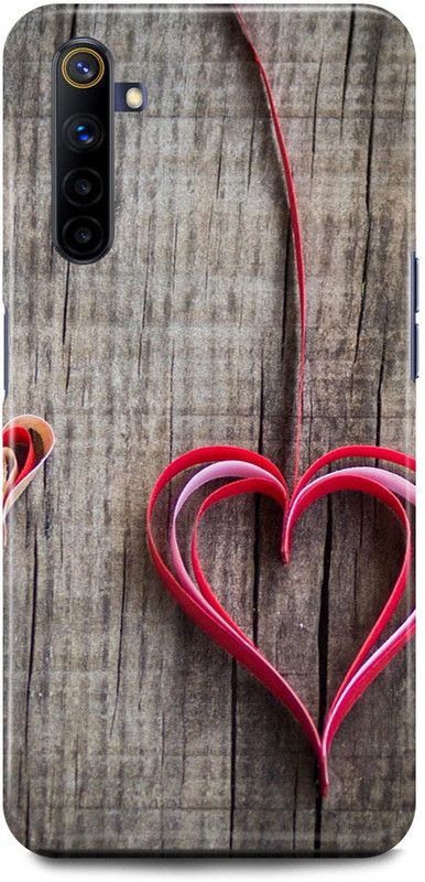 JUGGA Back Cover for Realme 6, RMX2001, HEART, LOVE, COUPLE, SHAPE  (Grey, Hard Case, Pack of: 1)