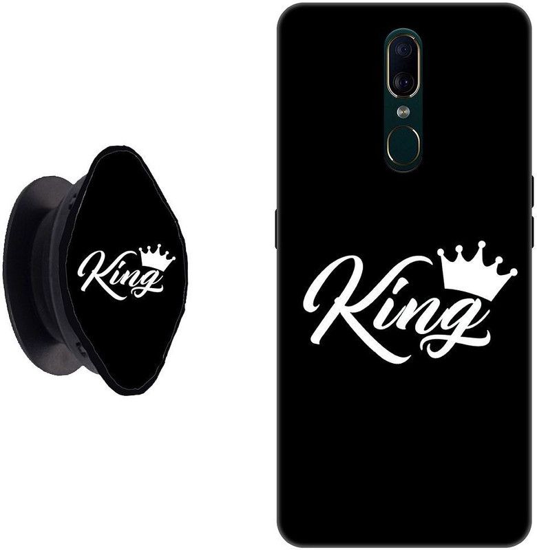 My Swag Back Cover for Oppo F11  (Black, White, Grip Case, Pack of: 2)