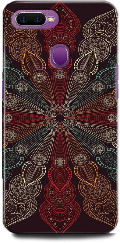 Afterglow Back Cover for Oppo F9 Pro MANDALA, FLOWER, ABSTRACT, GEOMETRIC, DESIGN, GLITTER, PATTERN  (Multicolor, Shock Proof, Pack of: 1)