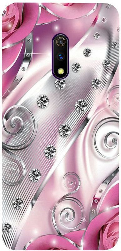 Sky Hwak Back Cover for Realme X  (Pink, White, Waterproof, Silicon)