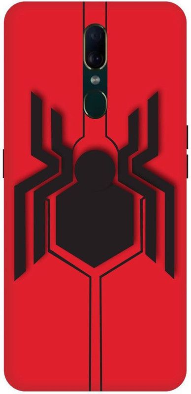 PICHKU Back Cover for OPPO F11  (Red, Black, Hard Case, Pack of: 1)