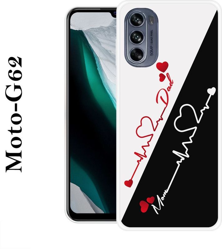 PALWALE BALAJI Back Cover for Motorola Moto G62  (White, Black, Silicon)