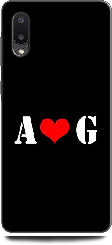 Afterglow Back Cover for SAMSUNG Galaxy M02 A G, A LOVES G, NAME, LETTER, ALPHABET, AD LOVE, HART  (Multicolor, Shock Proof, Pack of: 1)