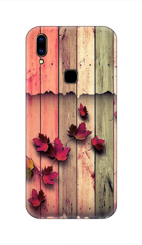 Smutty Back Cover for Vivo Y93, V1818CT, V1818CA - Maple Leaves Print  (Multicolor, Hard Case, Pack of: 1)
