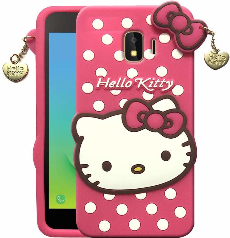ClickAway Back Cover for Samsung J2 (2018) Premium Hello Kitty Cute Case For Girls/Women | All Side Protection  (Pink, Grip Case, Pack of: 1)