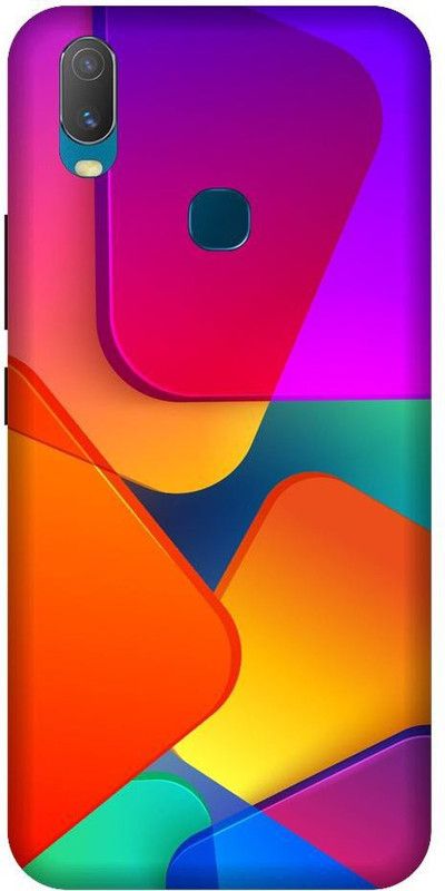 URCHIN Back Cover for Vivo Y15 colourfull, Abstract, Pattern, Colour  (Multicolor, Shock Proof, Pack of: 1)