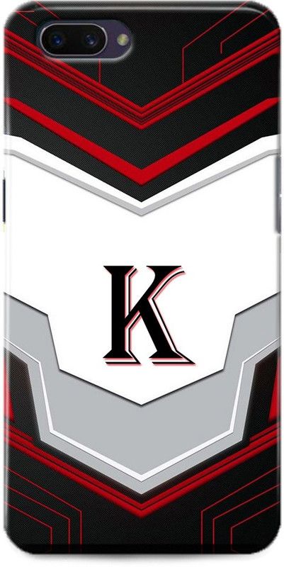 Afterglow Back Cover for Oppo A3s K, K LETTER, K NAME, K ALPHABET, ALPHABET  (Multicolor, Shock Proof, Pack of: 1)