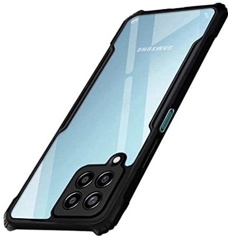 FIVE-O Back Cover for Samsung Galaxy M33 5G  (Black, Transparent, Silicon, Pack of: 1)