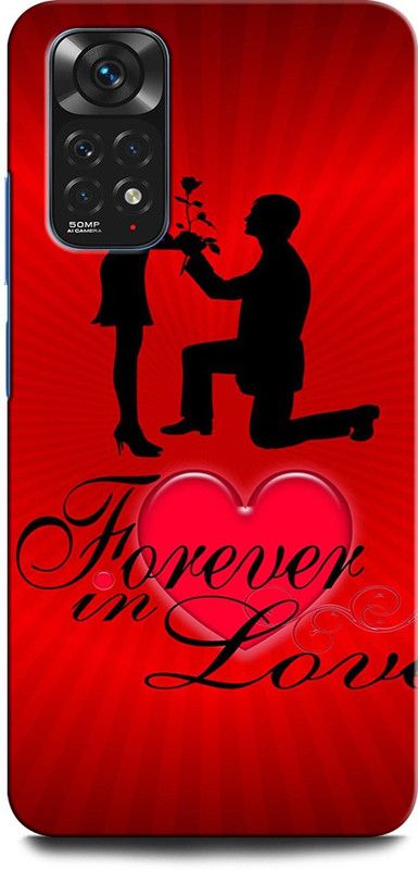 GRAFIQE Back Cover for Redmi Note 11s LOVE, HEART, ROSE, FOREVER LOVE, COUPLE  (Multicolor, Shock Proof, Pack of: 1)