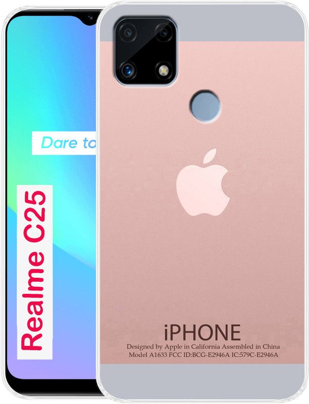 SmartGoldista Back Cover for Realme C25 Mobile Back Cover, Realme C25  (Multicolor, Grip Case, Silicon)