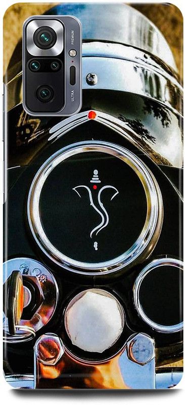 JUGGA Back Cover for Redmi Note 10 Pro, ROYAL, ENFIELD, BULLET, BIKE, GANESHJI  (Black, Hard Case, Pack of: 1)