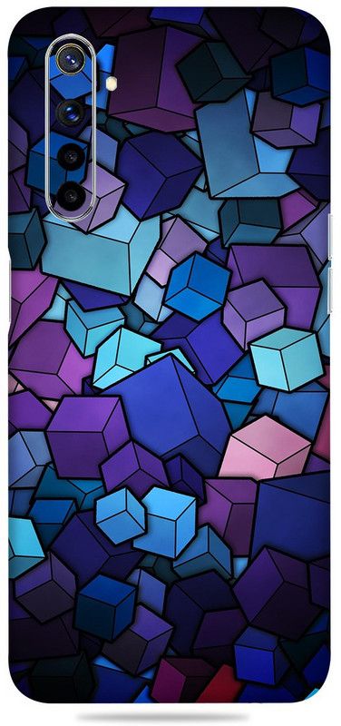 Gizmo Wraps Realme 6, Vector Cubes, Skin Wrap With Premium Matte Finish Mobile Skin  (Multicolor)