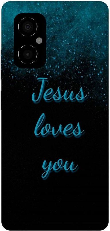 FRONK Back Cover for POCO M4 5G, MZB0BRWIN, JESUS, CROSS, GOD, CHRIST  (Blue, Hard Case, Pack of: 1)