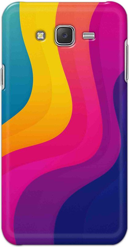 NDCOM Back Cover for Samsung Galaxy J5 2015 Rainbow Color Wave Printed  (Multicolor, Hard Case, Pack of: 1)