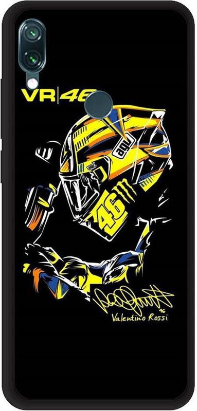URCHIN Back Cover for Note 7 valentino rossi, vr46, vr46 helmet, agv, bike rider, motogp  (Multicolor, Shock Proof, Pack of: 1)
