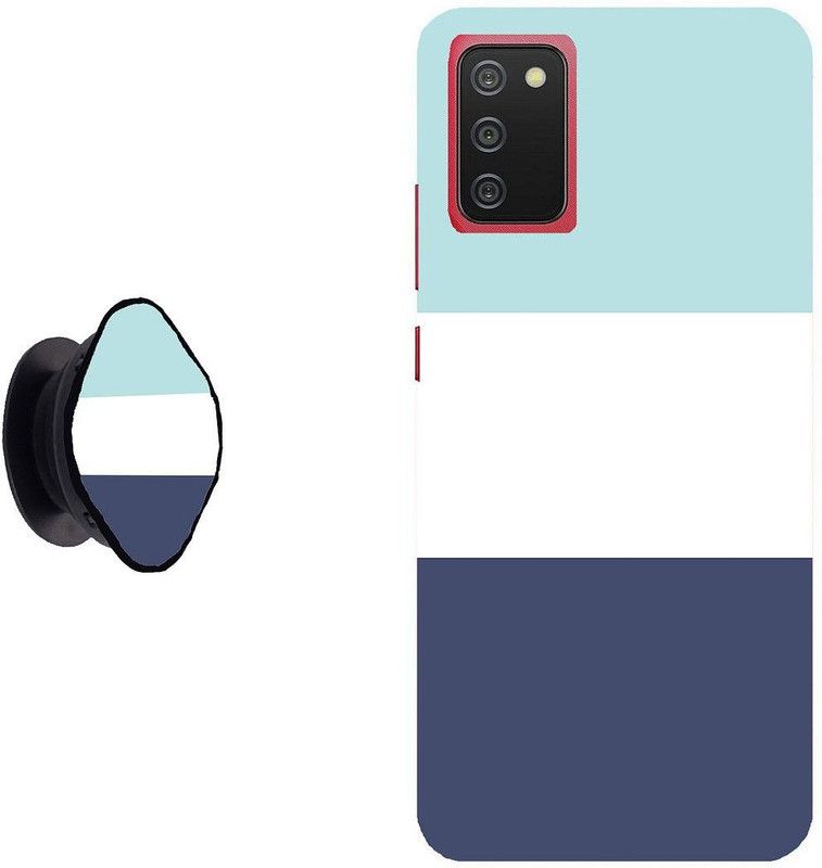 Zappy Back Cover for Samsung Galaxy M02s  (Blue, White, Cases with Holder, Pack of: 2)