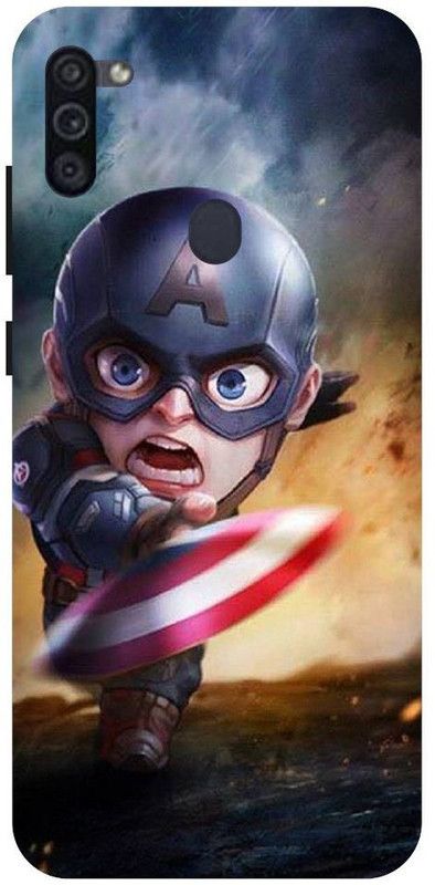 URCHIN Back Cover for Samsung M11 Captain America, Superhero, Avengers, End Game, Marval, Comic  (Multicolor, Shock Proof, Pack of: 1)