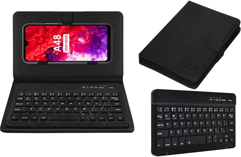 ACM Keyboard Case for Itel A48  (Black, Cases with Holder, Pack of: 1)