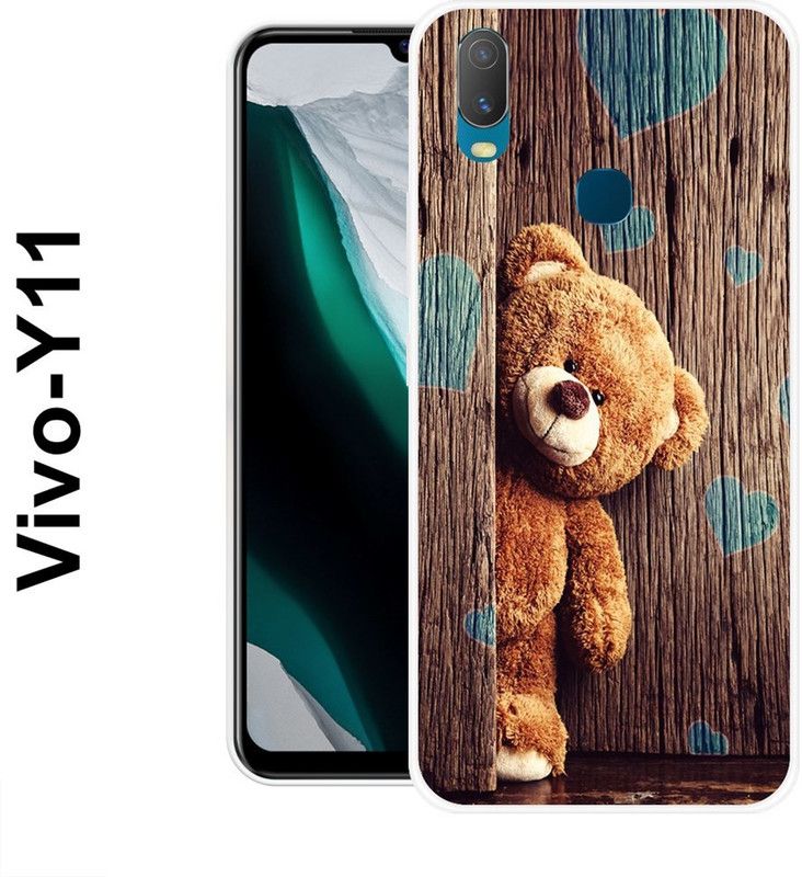 Sswastik Back Cover for Vivo Y11  (Brown, Blue, Grip Case, Silicon)