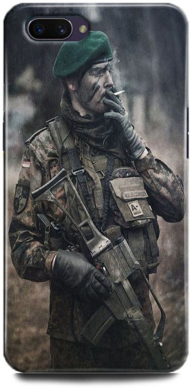 FIKORA Back Cover for Realme C2/RMX1941 INDIAN ARMY PRINTED  (Multicolor, Hard Case, Pack of: 1)