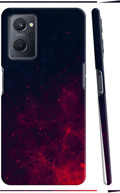 GIFT4EVER Back Cover for OPPO A76  (Blue, Red, Pack of: 1)