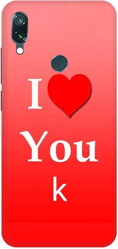 Thecoverking Back Cover for Redmi Note7,7S (K letter,K alphabet,K word, K name, cases cover  (Multicolor, Waterproof)