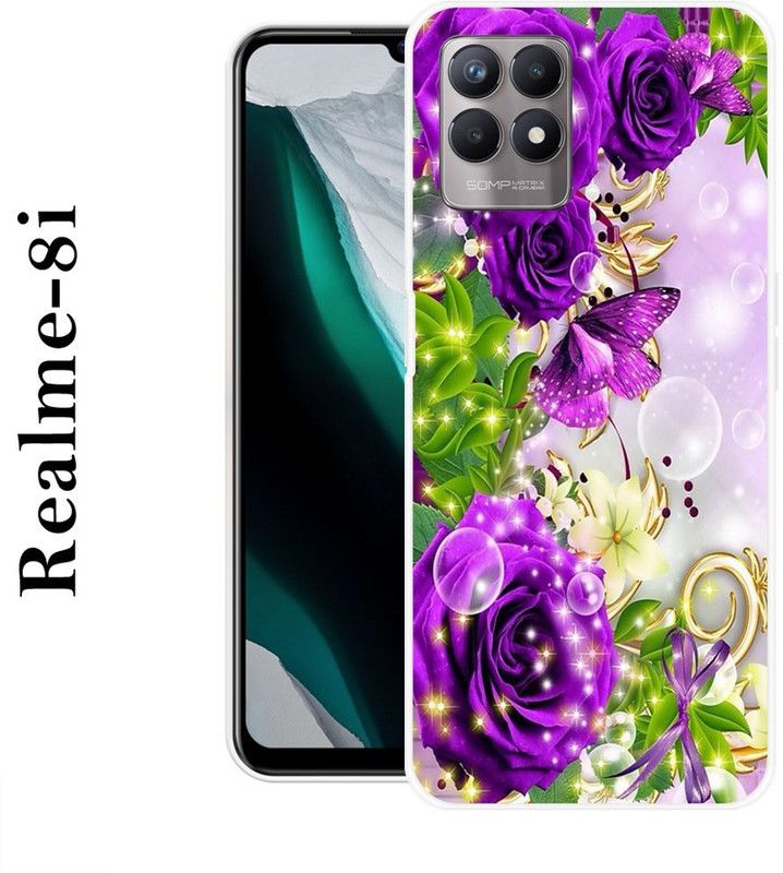 KLC Back Cover for Realme 8i  (Multicolor, Silicon)