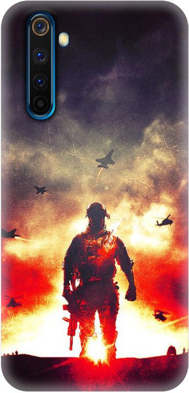 Smutty Back Cover for Realme 6 pro, RMX2061, RMX2063 - Soldier Print  (Multicolor, Hard Case, Pack of: 1)