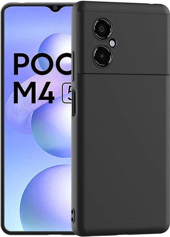 Stunny Back Cover for POCO M4 (5G)  (Black, Waterproof, Pack of: 1)