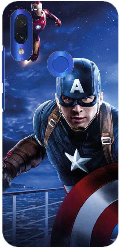 NDCOM Back Cover for Xiaomi Redmi 7 Avengers End Game Captain America Printed  (Multicolor, Hard Case, Pack of: 1)