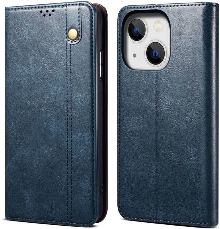 Mofi Flip Cover for Apple iPhone 14+ / iPhone 14 PLUS  (Blue, Magnetic Case, Pack of: 1)