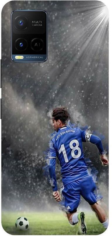 Bluvver Back Cover for Vivo Y21,V2111, Printed Football Players Back Cover  (Multicolor, Hard Case, Pack of: 1)