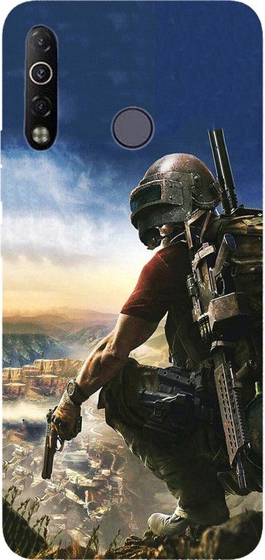 METOO Back Cover for Tecno Camon 12 Air, Pubg Design back cover Print : 27  (Multicolor, Dual Protection, Silicon, Pack of: 1)