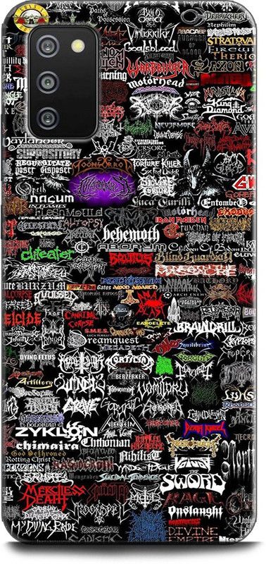 Afterglow Back Cover for SAMSUNG Galaxy M02s ROCK BANDS, ROCK, BANDS  (Multicolor, Shock Proof, Pack of: 1)