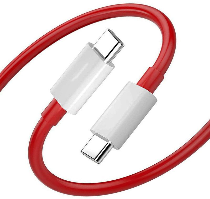 Best Type C To C 1.1 m Wrap Cable A2 With Faster Charging and Data Sharing Cable 1 m USB Type C Cable  (Compatible with All Vivo, Oppo, Samsung, Gionee, Mi, Vivo, One Plus and Boat, Red)
