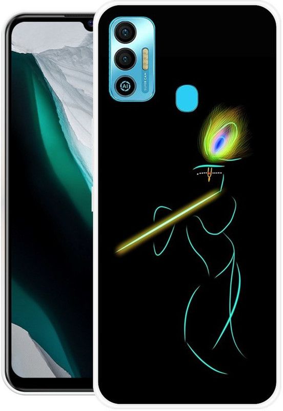 BLUEZAP Back Cover for Tecno Spark 7t  (Black, Grip Case, Silicon, Pack of: 1)