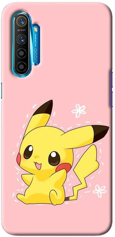 NDCOM Back Cover for REALME XT Cute Pikachu Printed  (Multicolor, Hard Case, Pack of: 1)