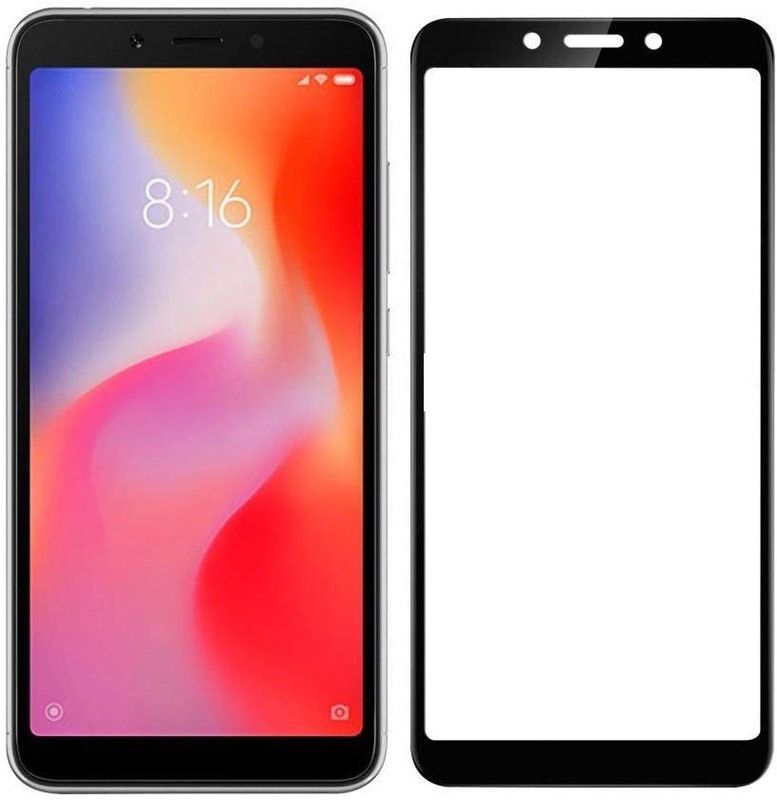 FIVE-O Edge To Edge Tempered Glass for Mi Redmi 6A  (Pack of 1)